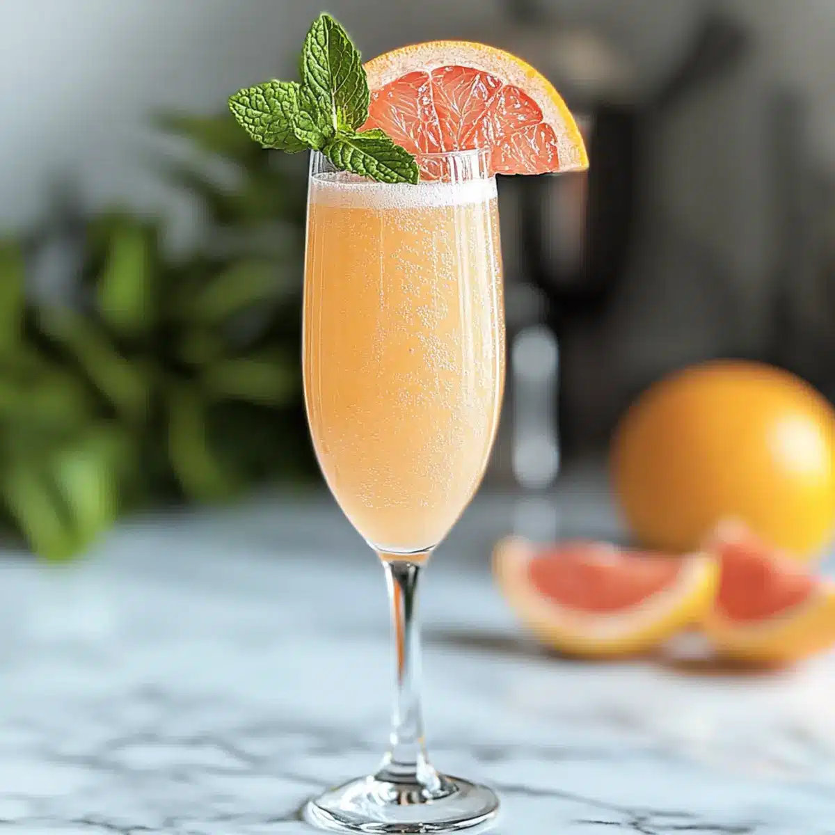 Grapefruit Mimosa Mocktail