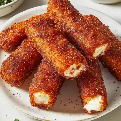 Crispy Nashville Hot Mozzarella Sticks