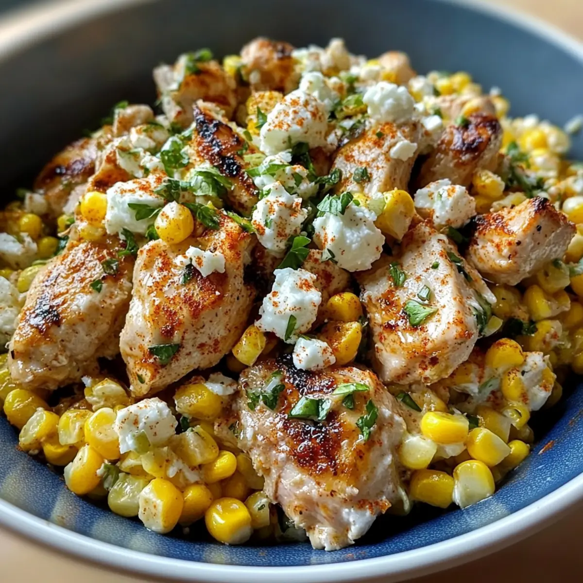 High Protein Chicken Street Corn Salad