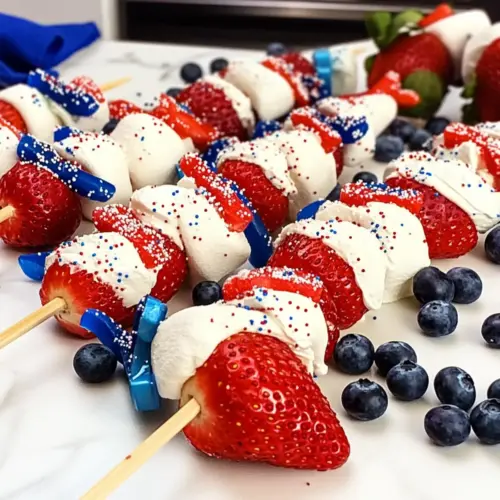 Red, White & Blue Sweet Skewers