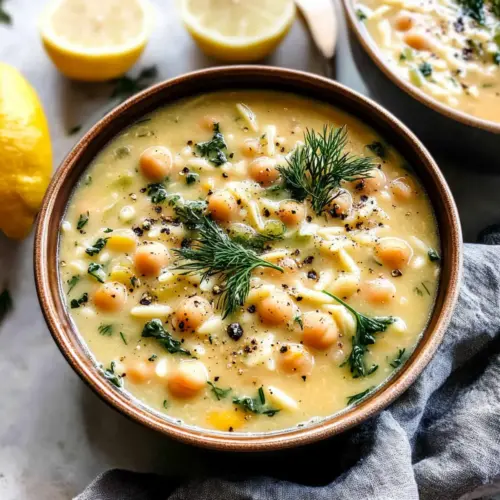 Lemony Greek Chickpea Soup