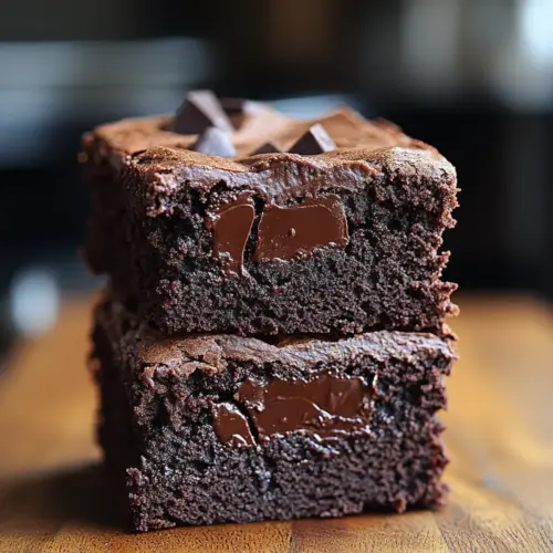 Decadent Double Chocolate Brownies