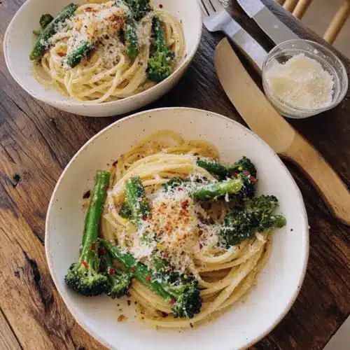 Blistered Broccolini Pasta With Garlic, Lemon & Breadcrumbs