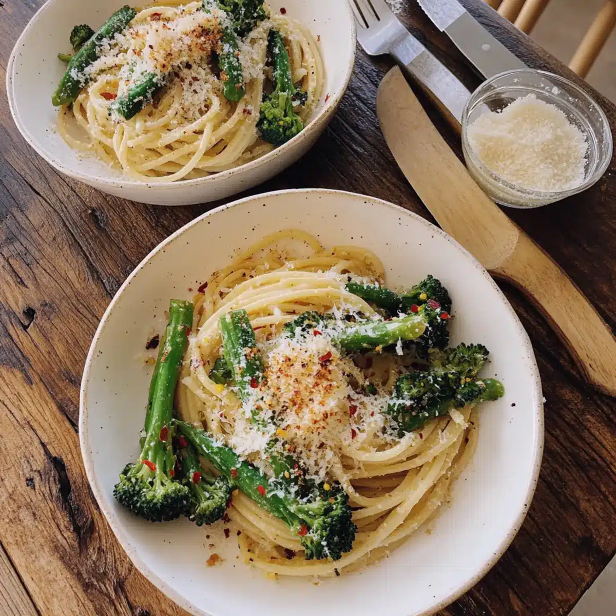 Blistered Broccolini Pasta With Garlic, Lemon & Breadcrumbs