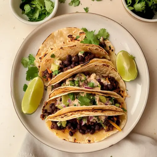Crispy Black Bean Tacos