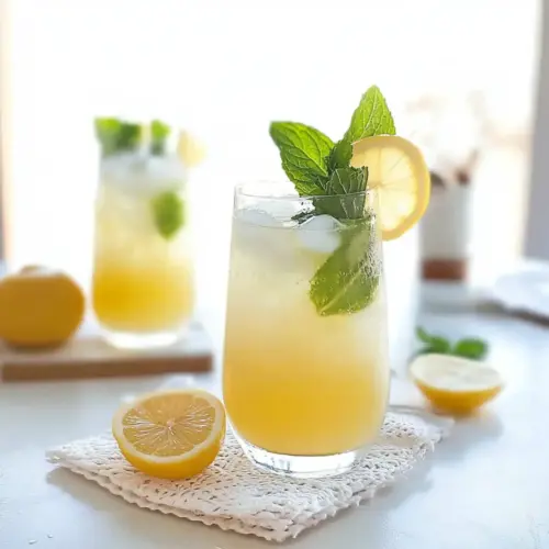 Apple Lemon Mint Fruit Cooler