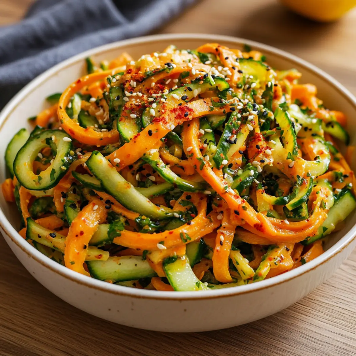 Asian Carrot Cucumber Salad