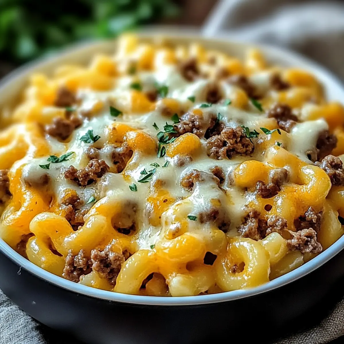 Keto Cheeseburger Cauliflower Mac