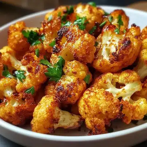 Sweet and Spicy Baked Cauliflower