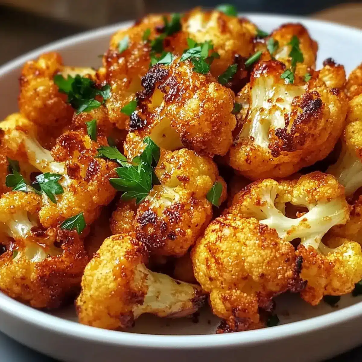 Sweet and Spicy Baked Cauliflower