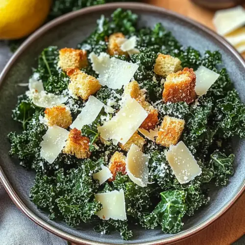 Lemony Parmesan Kale Salad