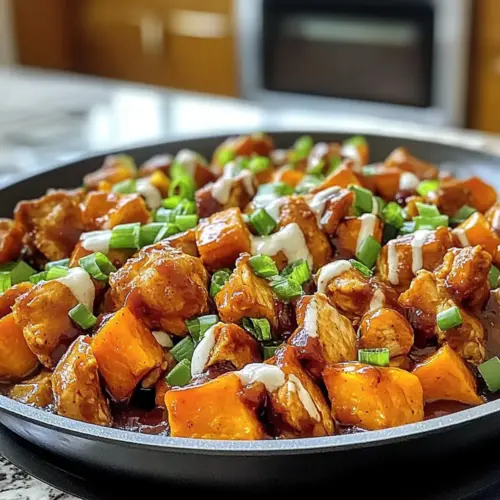 BBQ Chicken Sweet Potato Skillet