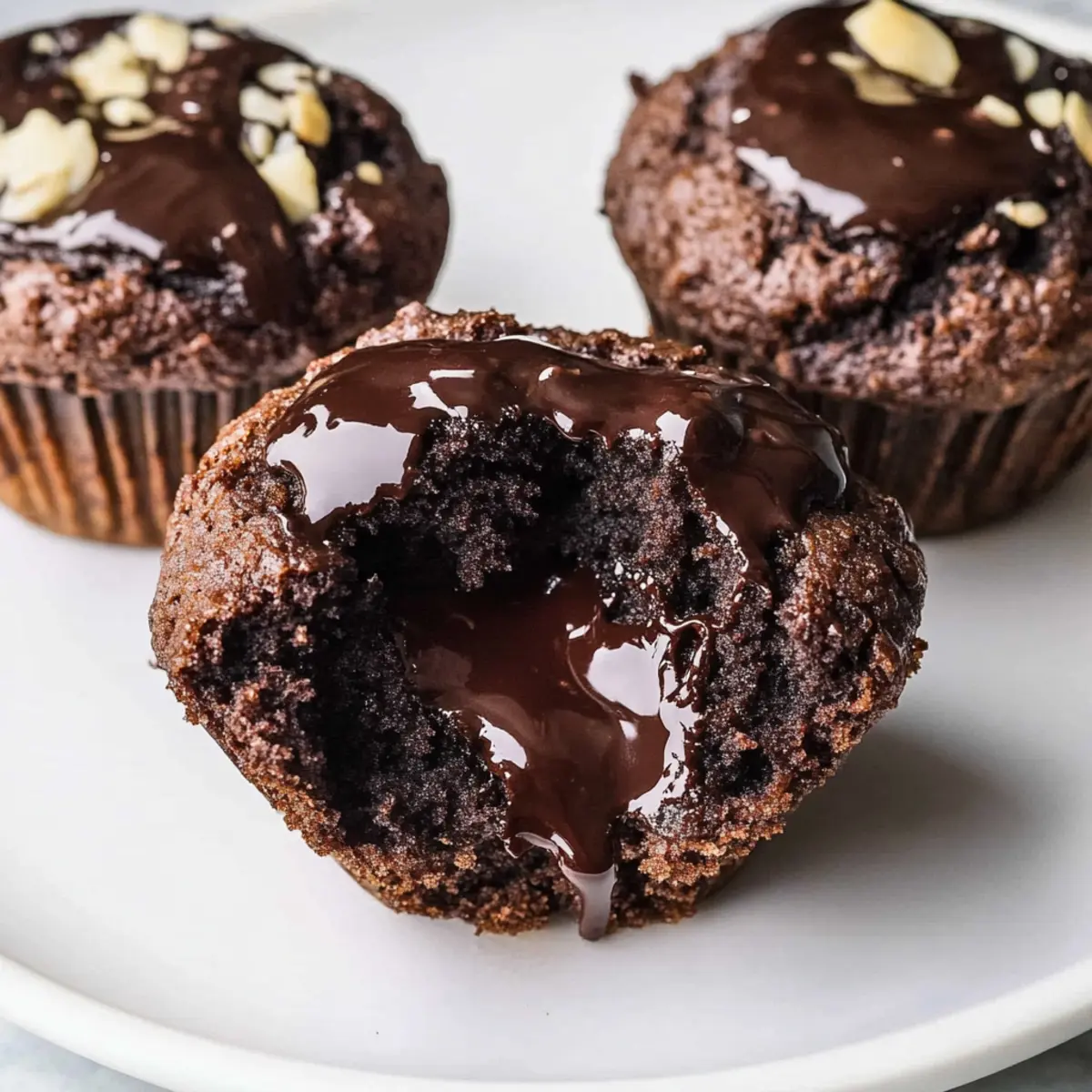 Molten Chocolate Muffins