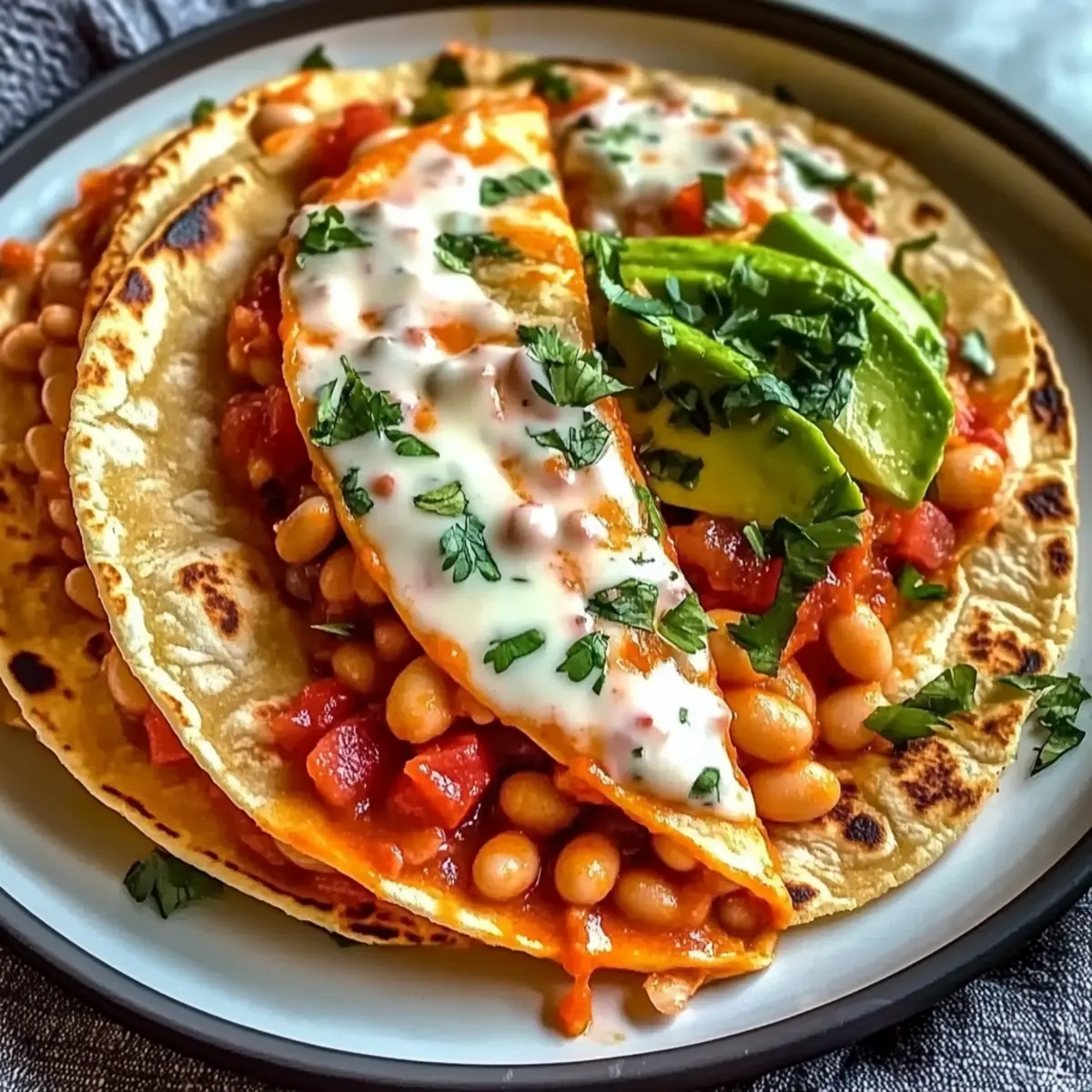 Buffalo White Bean Tacos