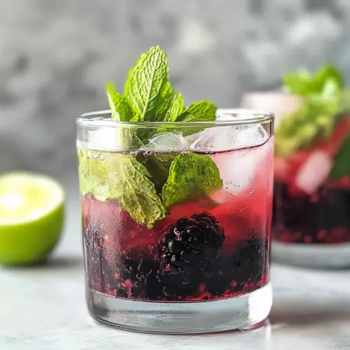 Non-Alcoholic Blackberry Mojito