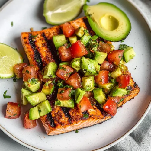 Salmon with Avocado Salsa