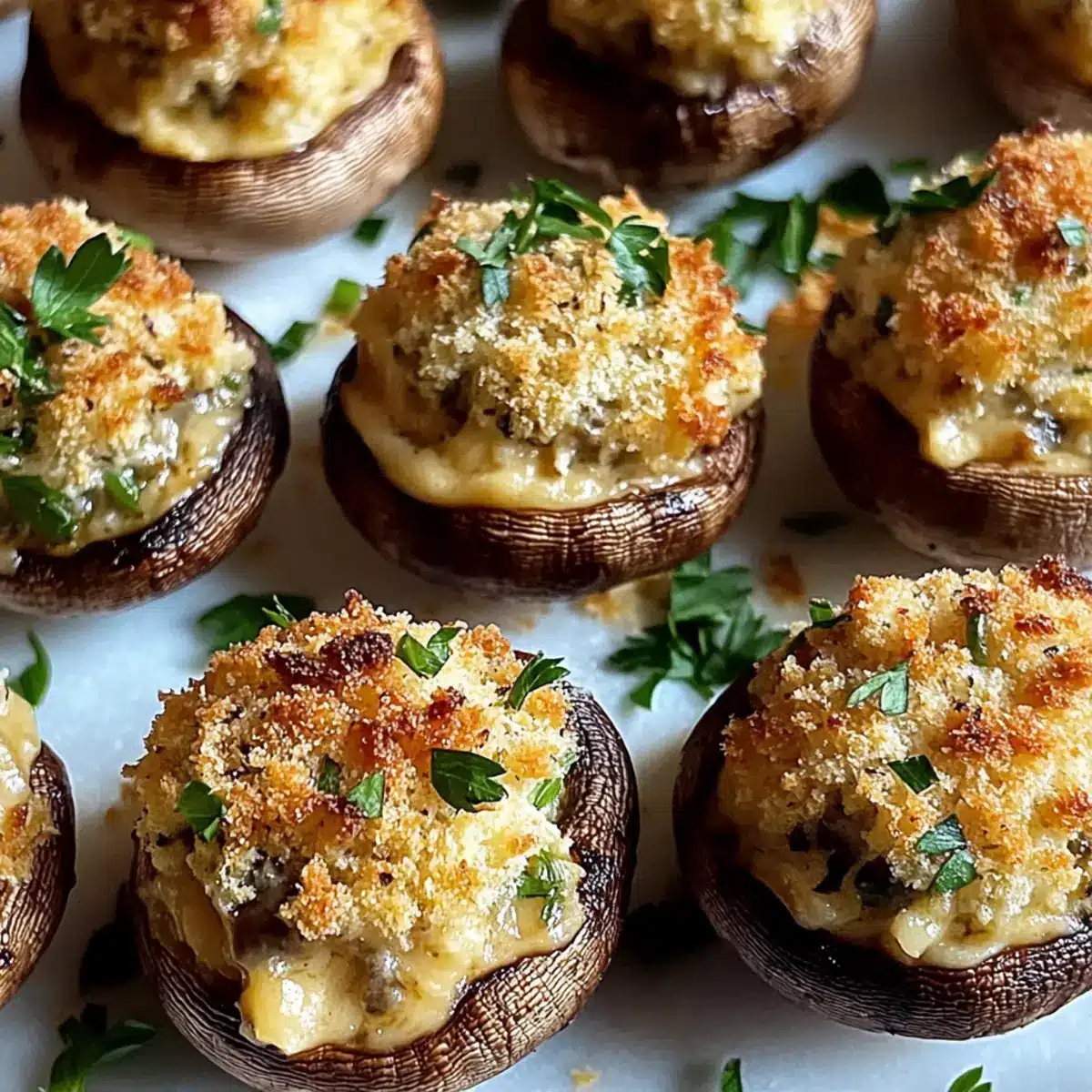 Boursin-Stuffed Mushrooms