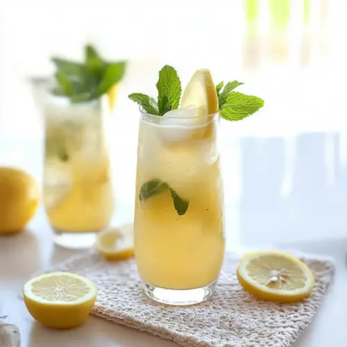 Apple Lemon Mint Fruit Cooler