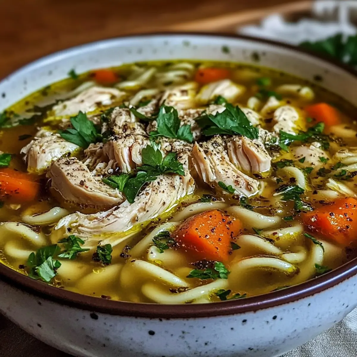 Cozy Comfort Chicken Soup