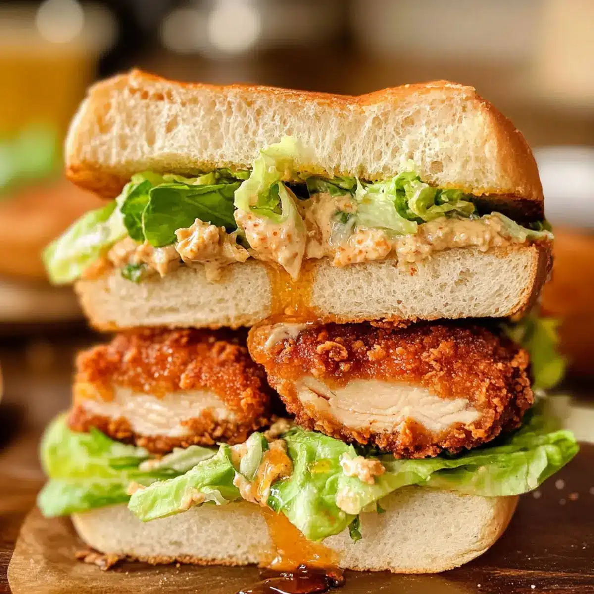 Spicy Chicken Caesar Sandwich