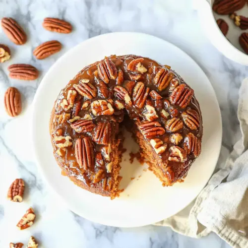 Pecan Upside Down Cake