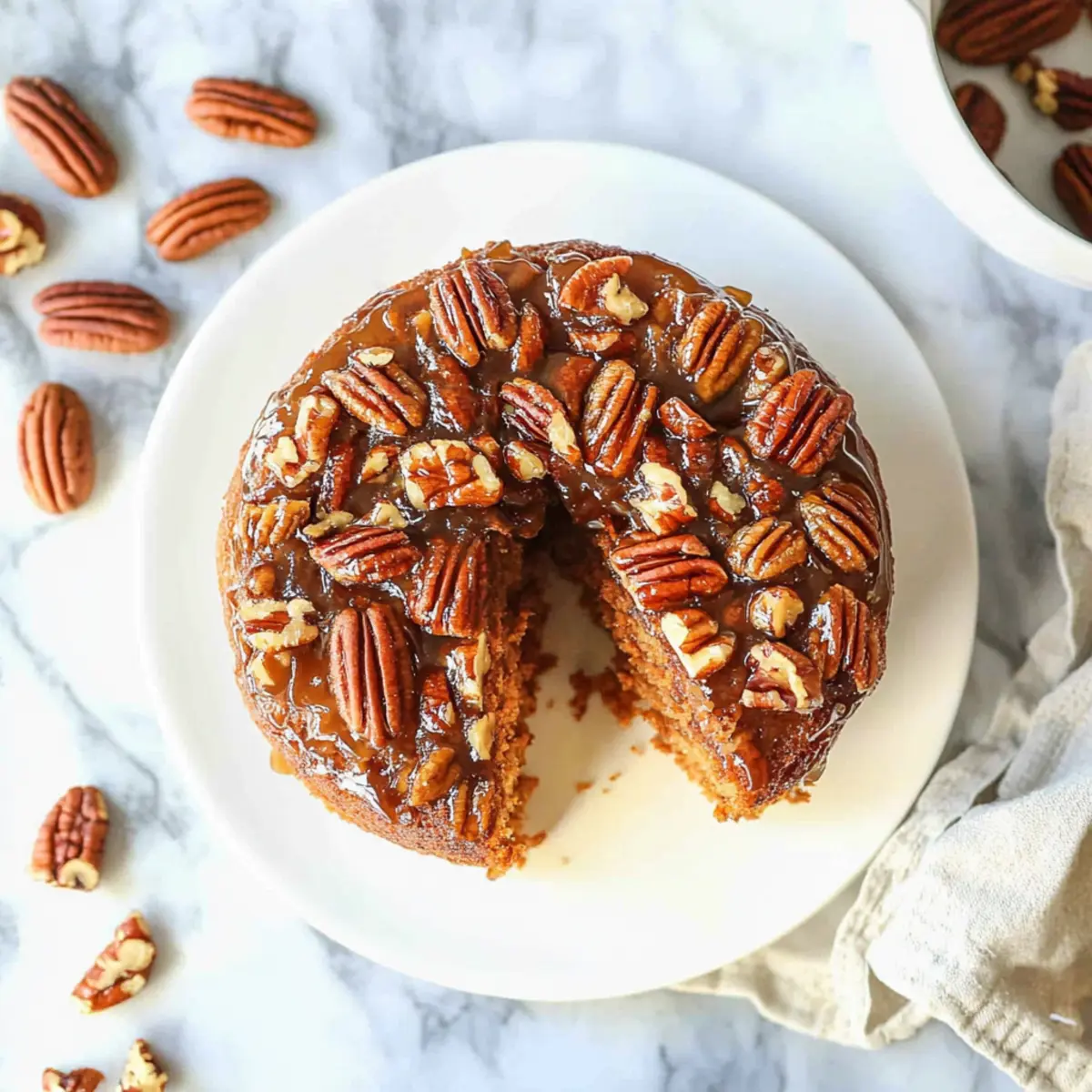 Pecan Upside Down Cake