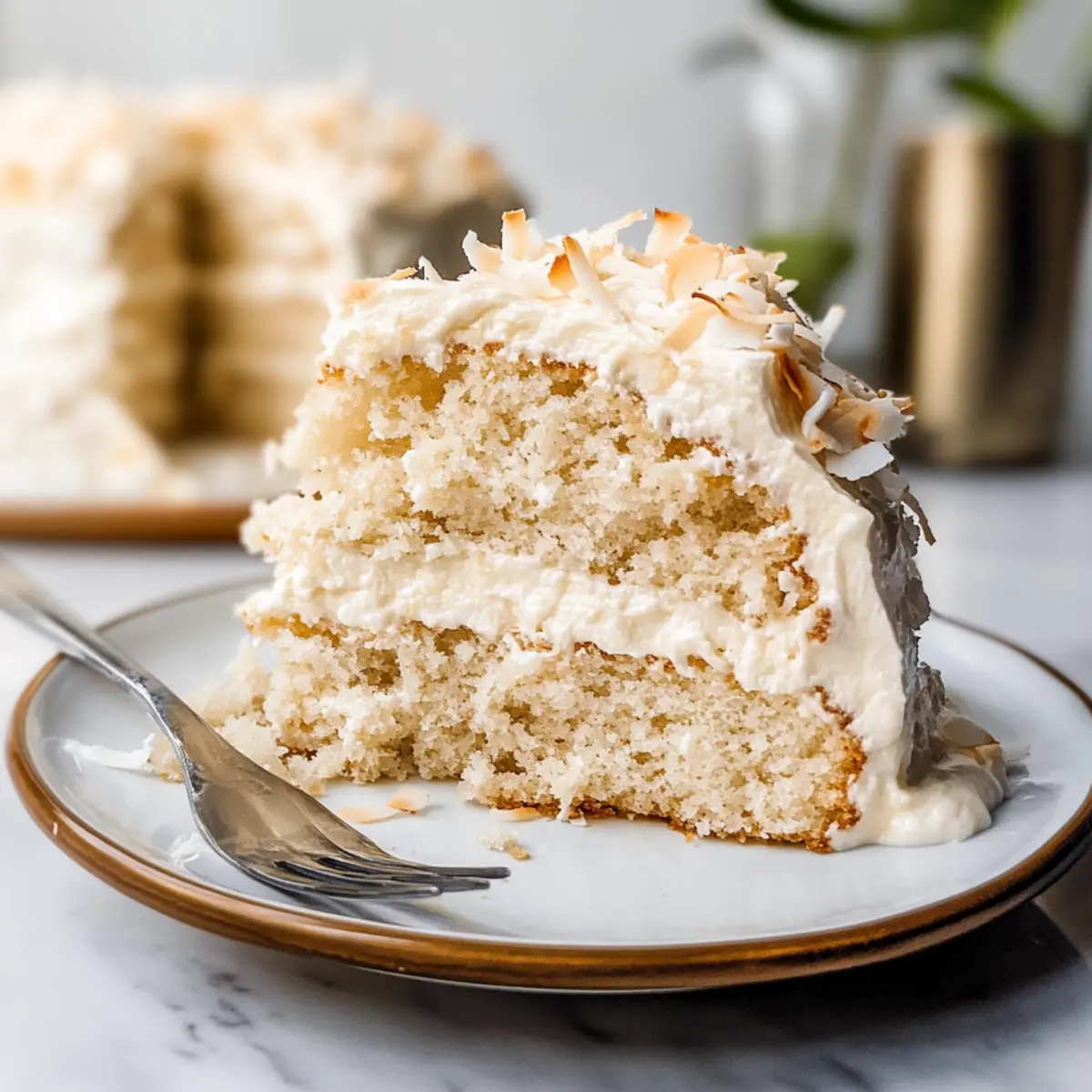 One Bowl MOIST Vegan Coconut Cake