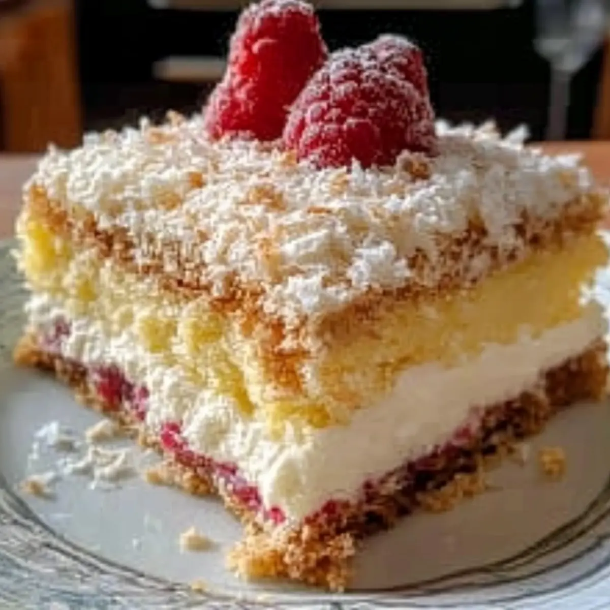 Raspberry Coconut Cake