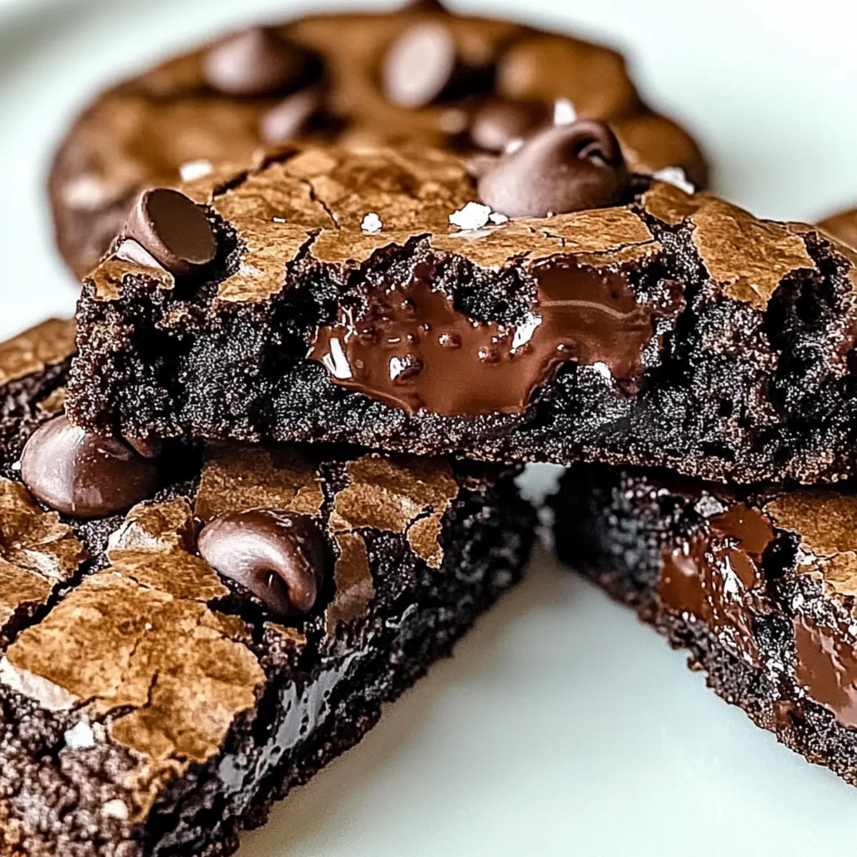 Fudgy Chewy Browkies (Brookies)